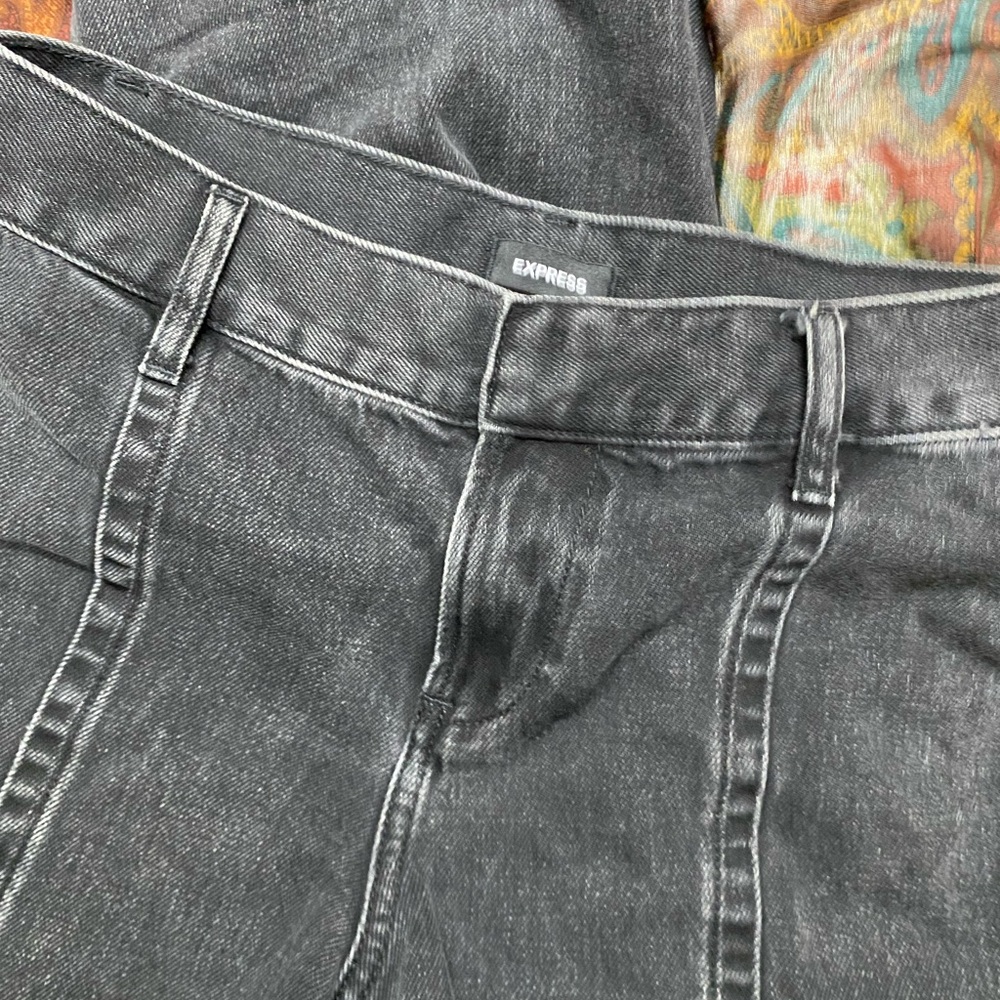 Express Charcoal Denim Pants